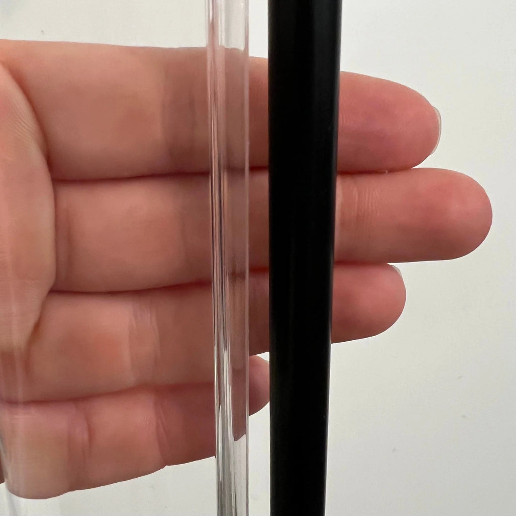 1986 Fredrick Raymond Lucite and Black Floor Lamp