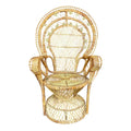Vintage Rattan Peacock Chair