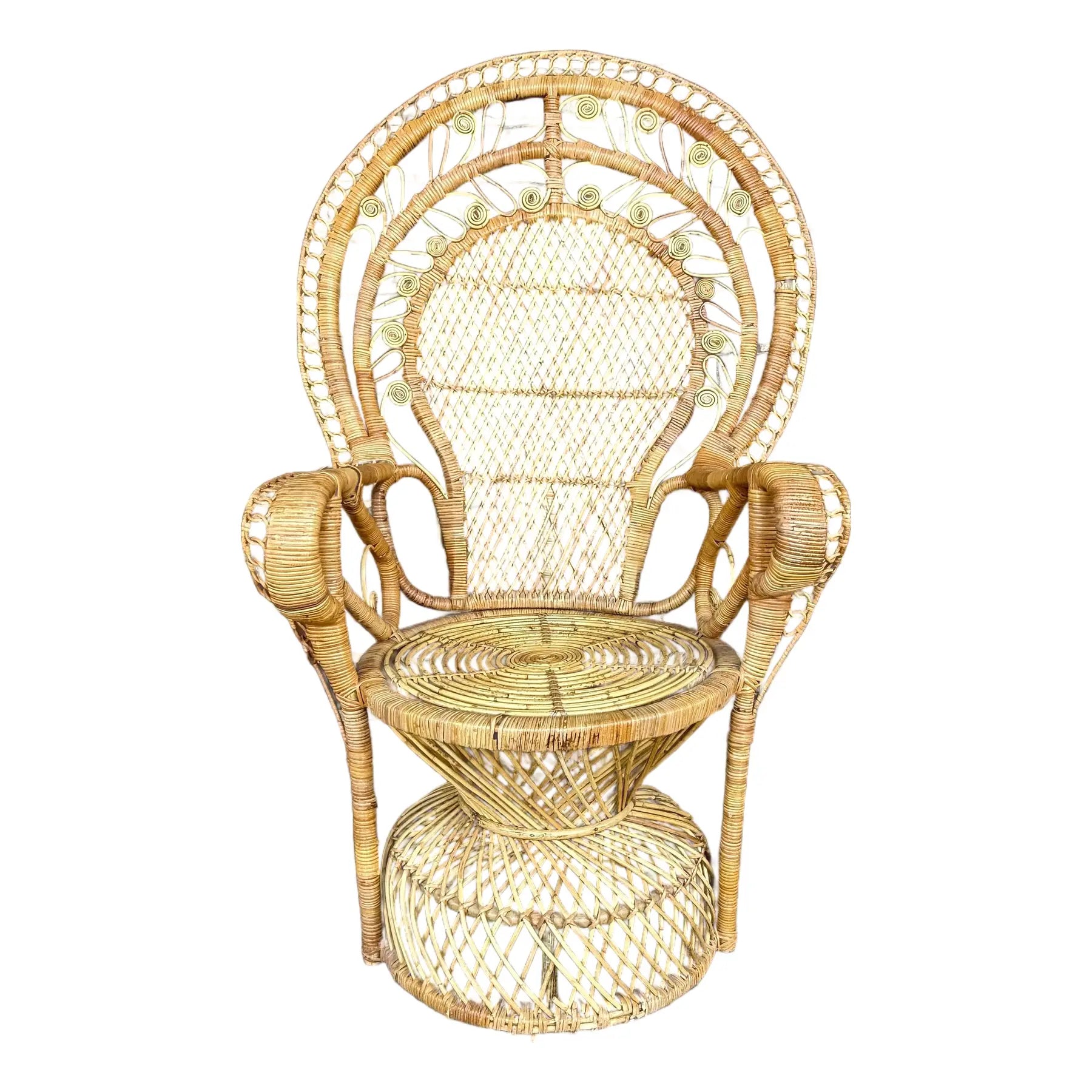 Vintage Rattan Peacock Chair