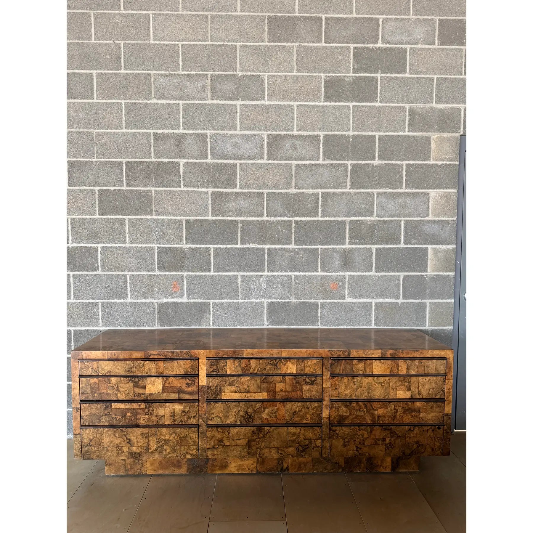 Paul Evans Patchwork Dark Burl Credenza / Dresser
