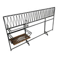 Maurizio Tempestini for Salterini Iron Headboard With Shelves.