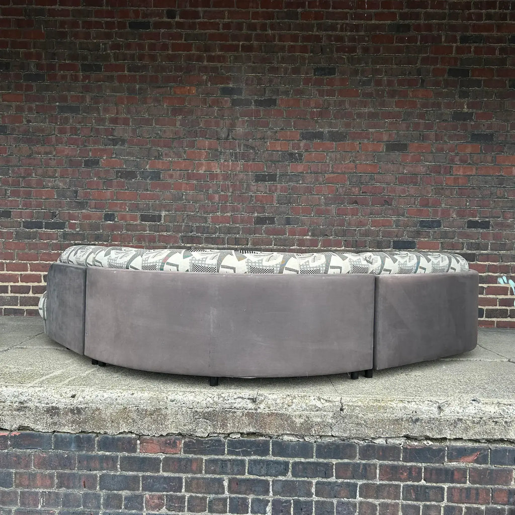 3 Piece Kagan Style Curved Sofa