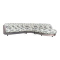 3 Piece Kagan Style Curved Sofa