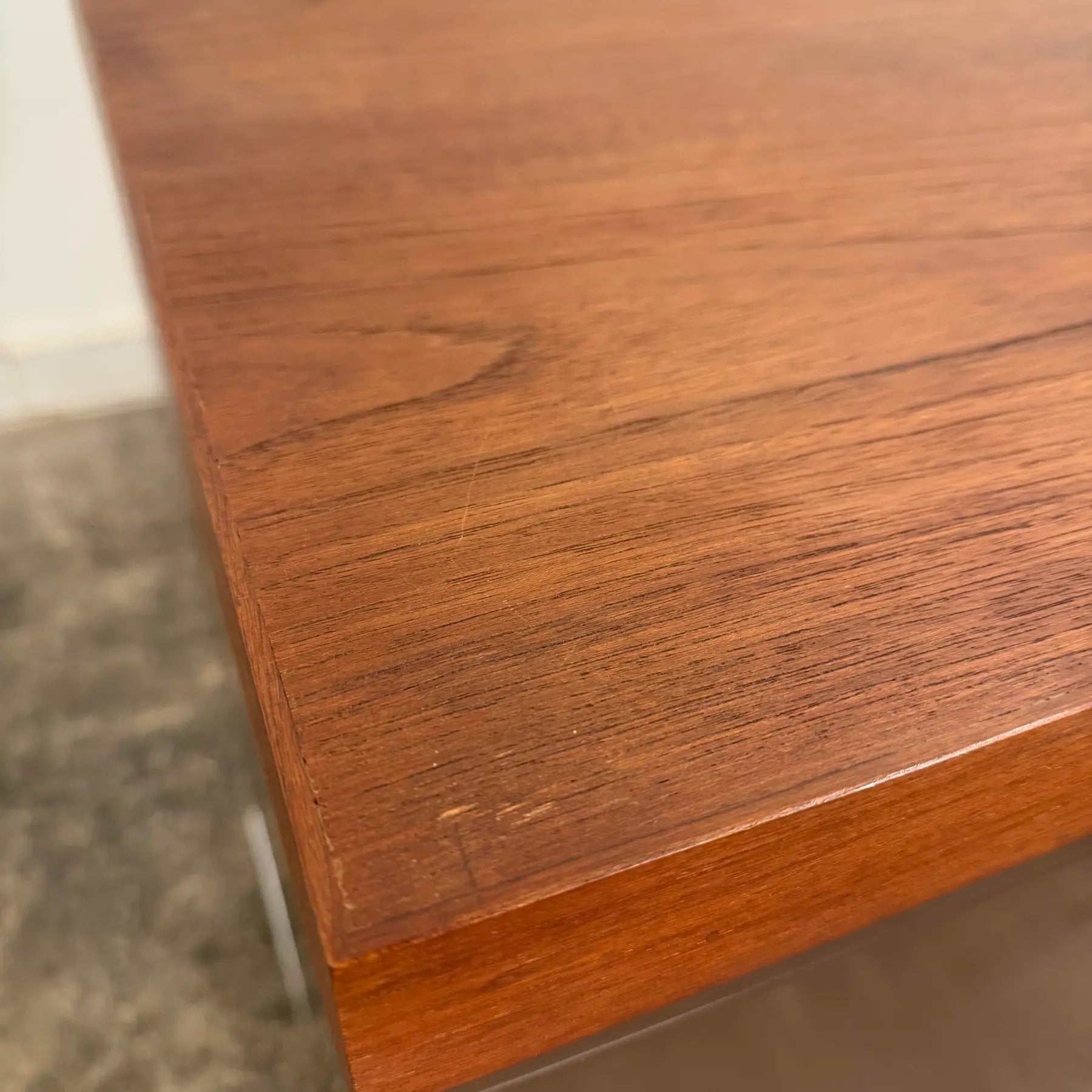 Peerless Steel Equipment Co. Walnut and Steel Credenza