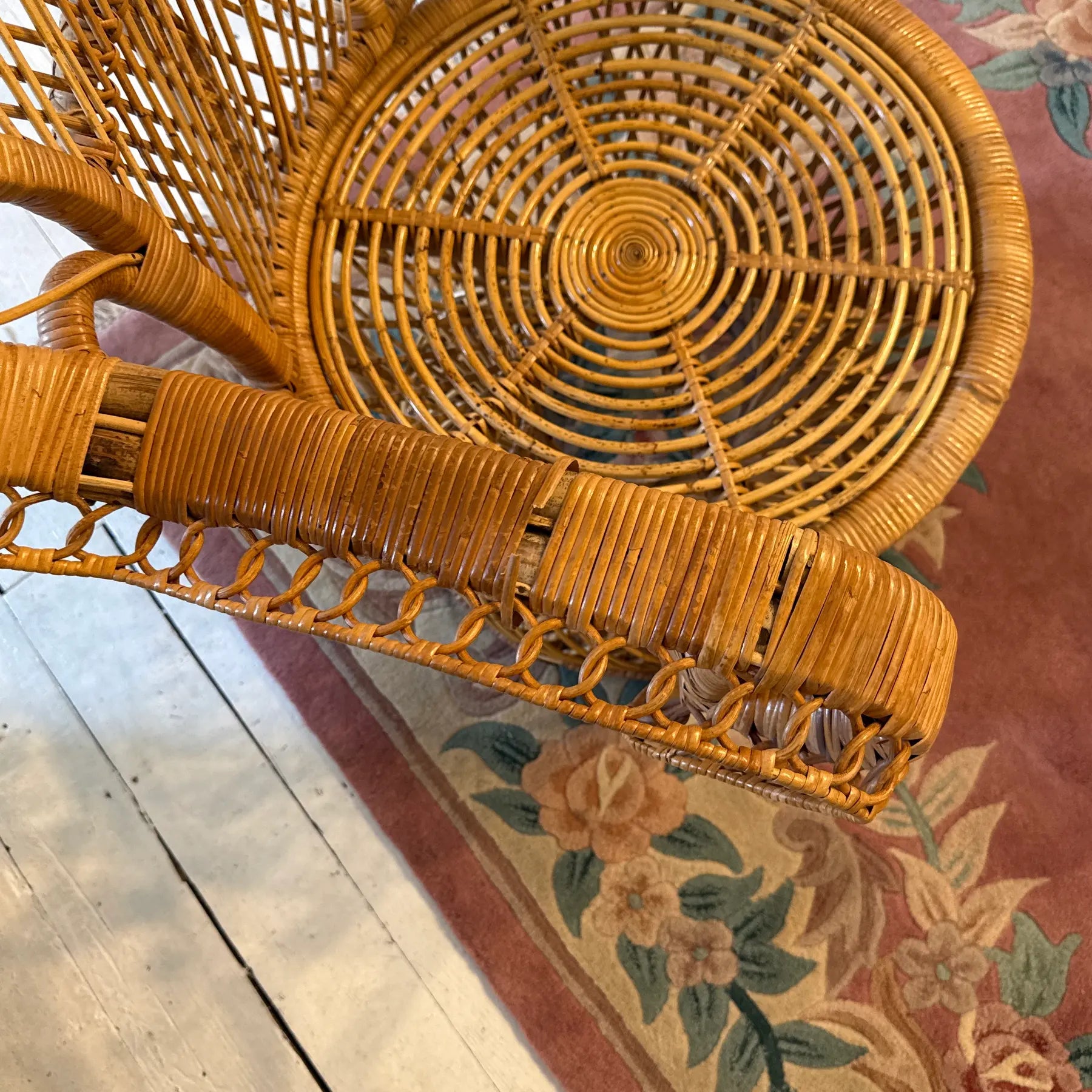 Vintage Rattan Peacock Chair