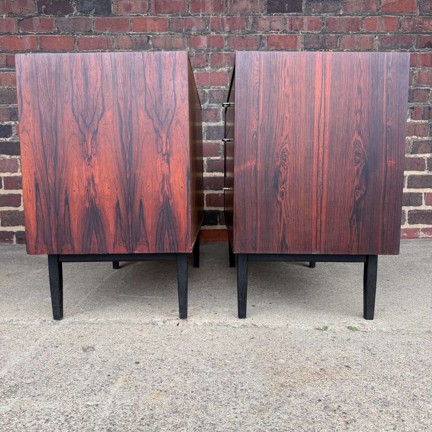 Pair of Jack Cartwright for Founders Rosewood Three Drawer Chests