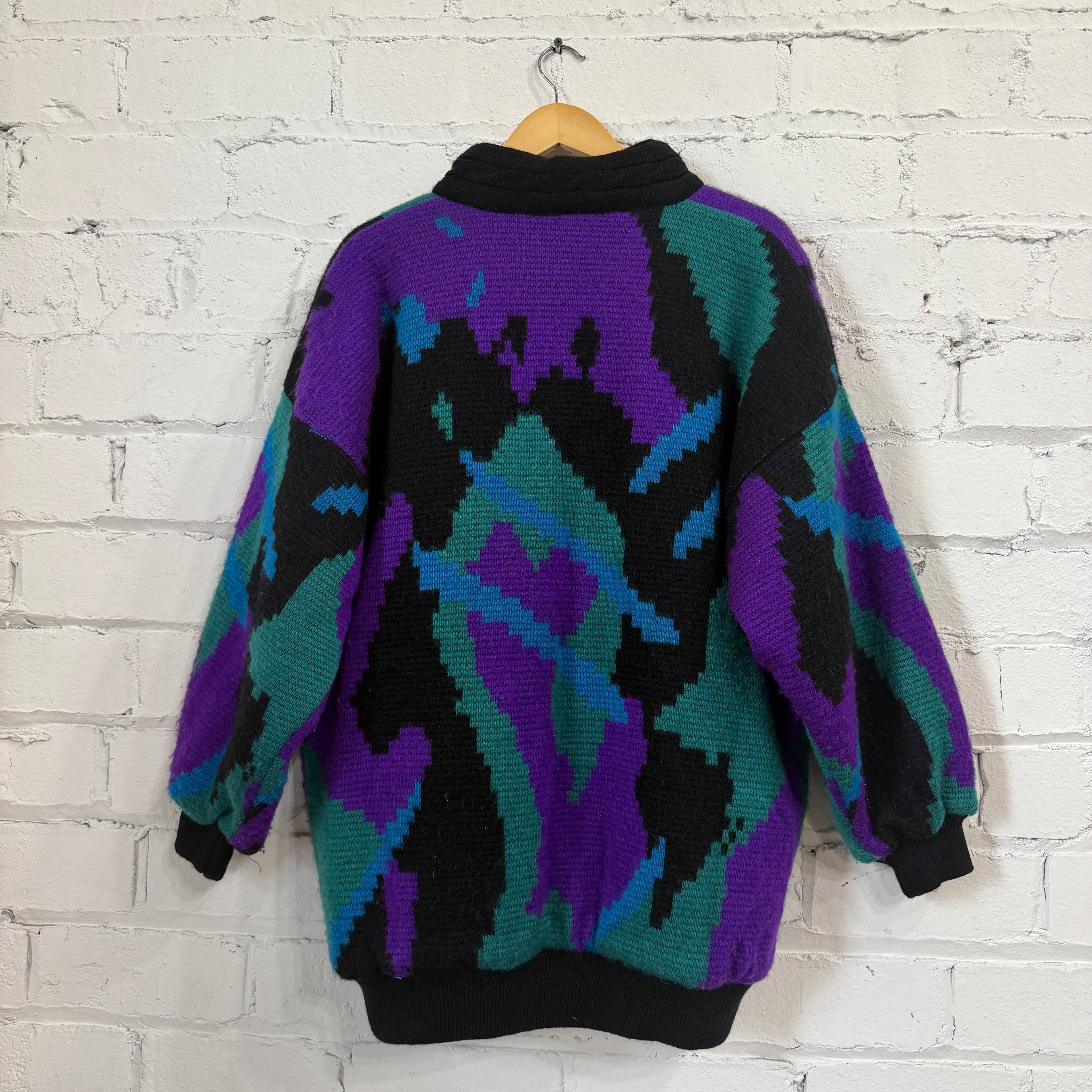 1980’s Jewel Tone Knit Coat