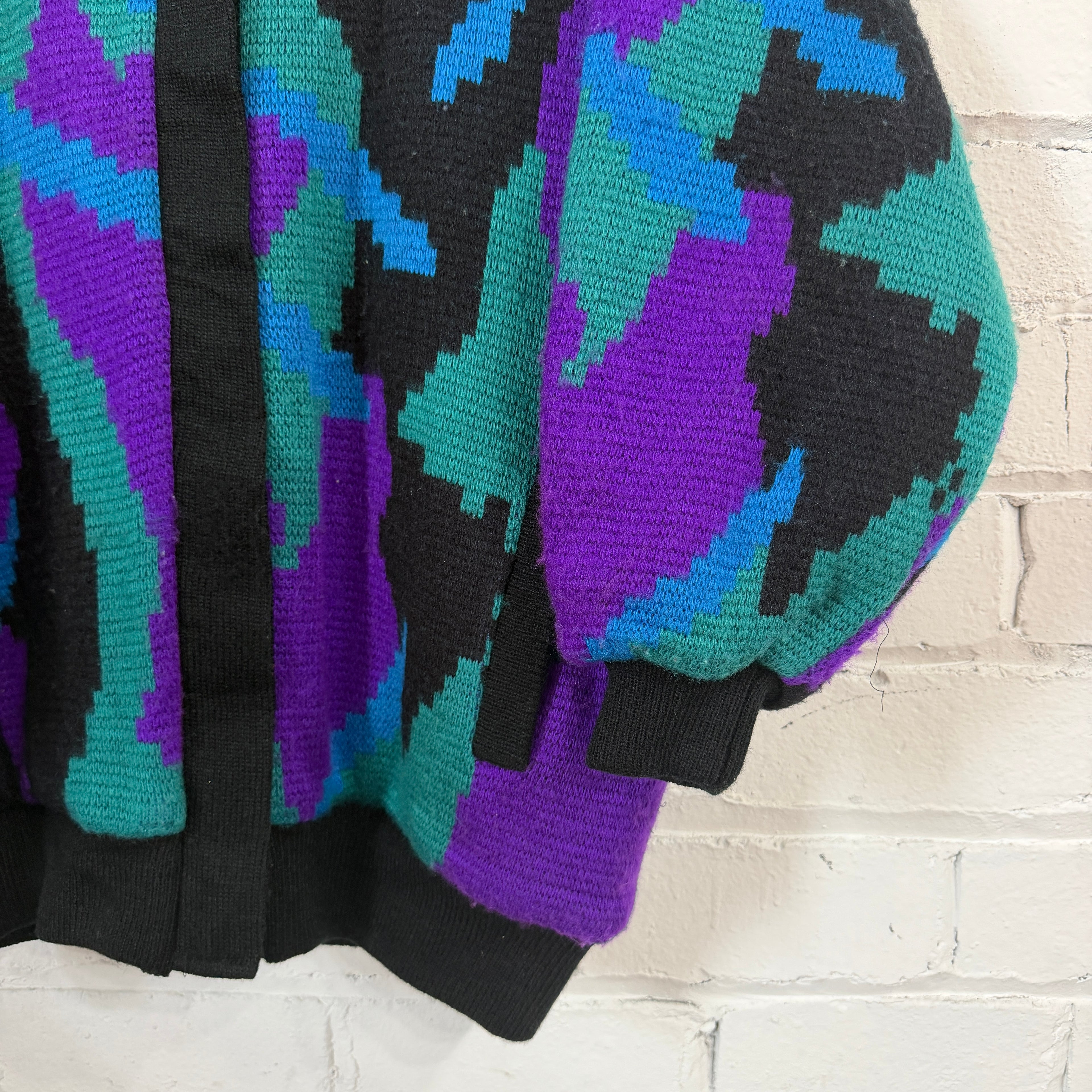 1980’s Jewel Tone Knit Coat