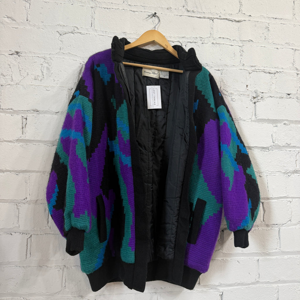 1980’s Jewel Tone Knit Coat