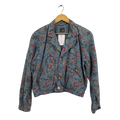 Liz Claiborne 80’s floral chambray denim jacket