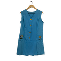 Blue Flower Playsuit Size L