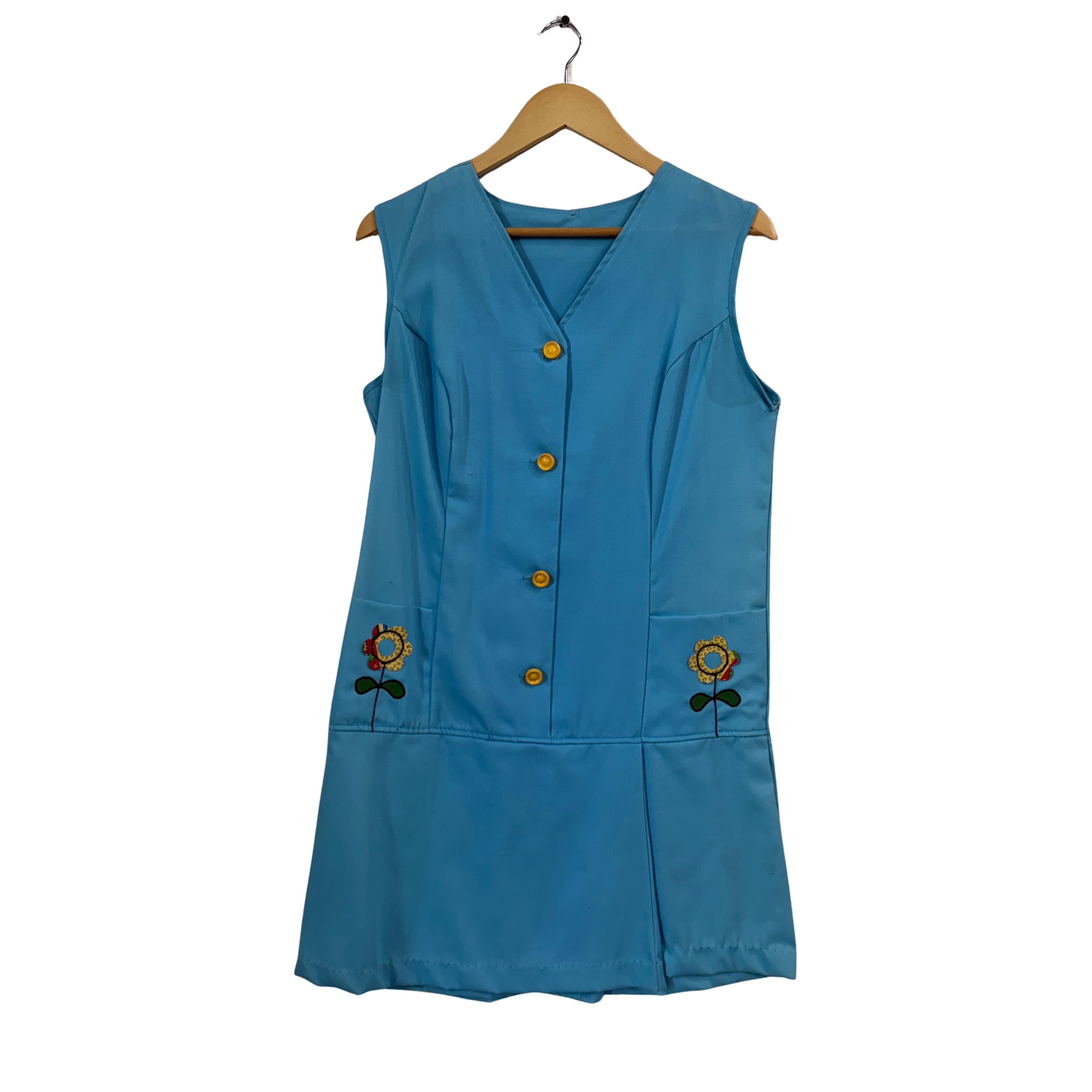 Blue Flower Playsuit Size L