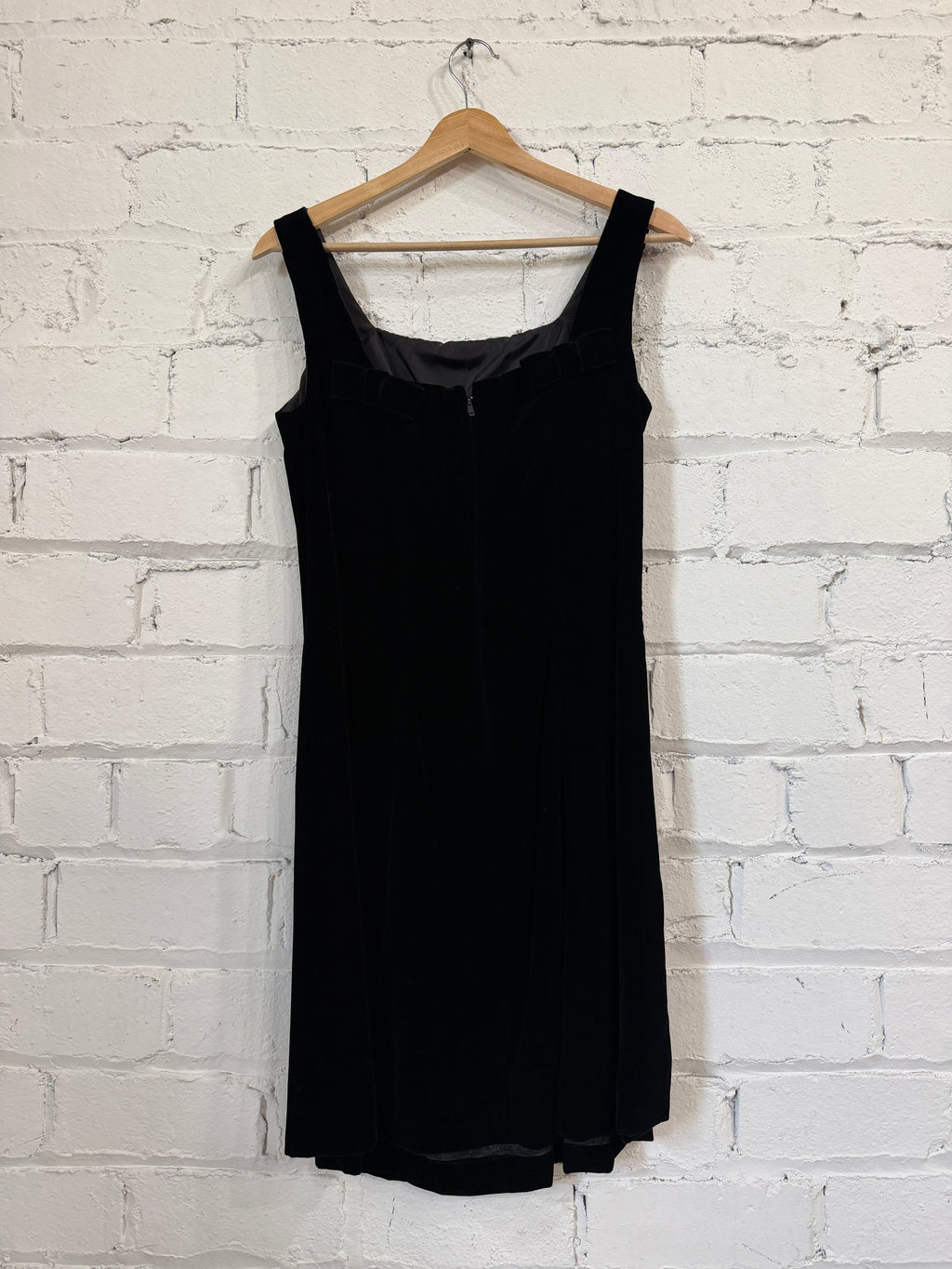 Rhinestoned Velvet little black dress