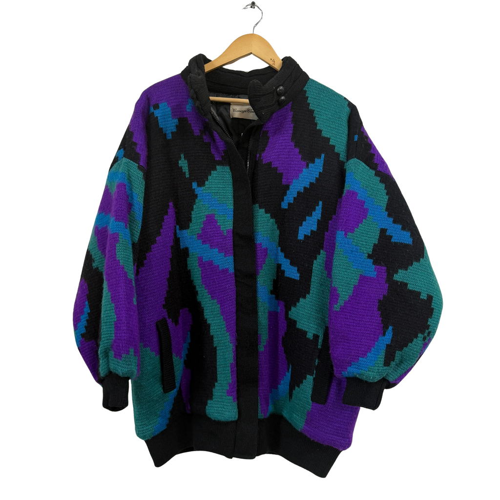 1980’s Jewel Tone Knit Coat