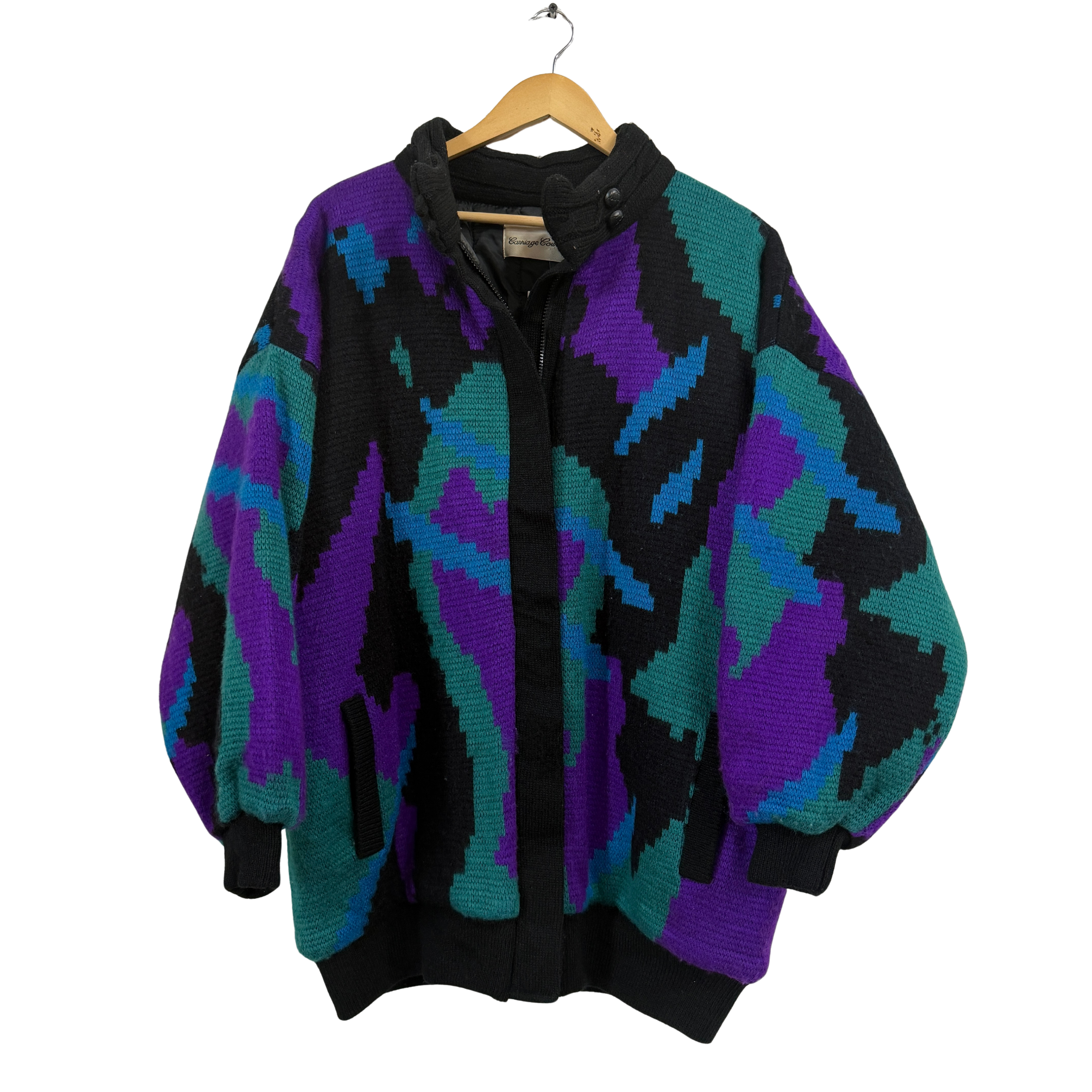 1980’s Jewel Tone Knit Coat