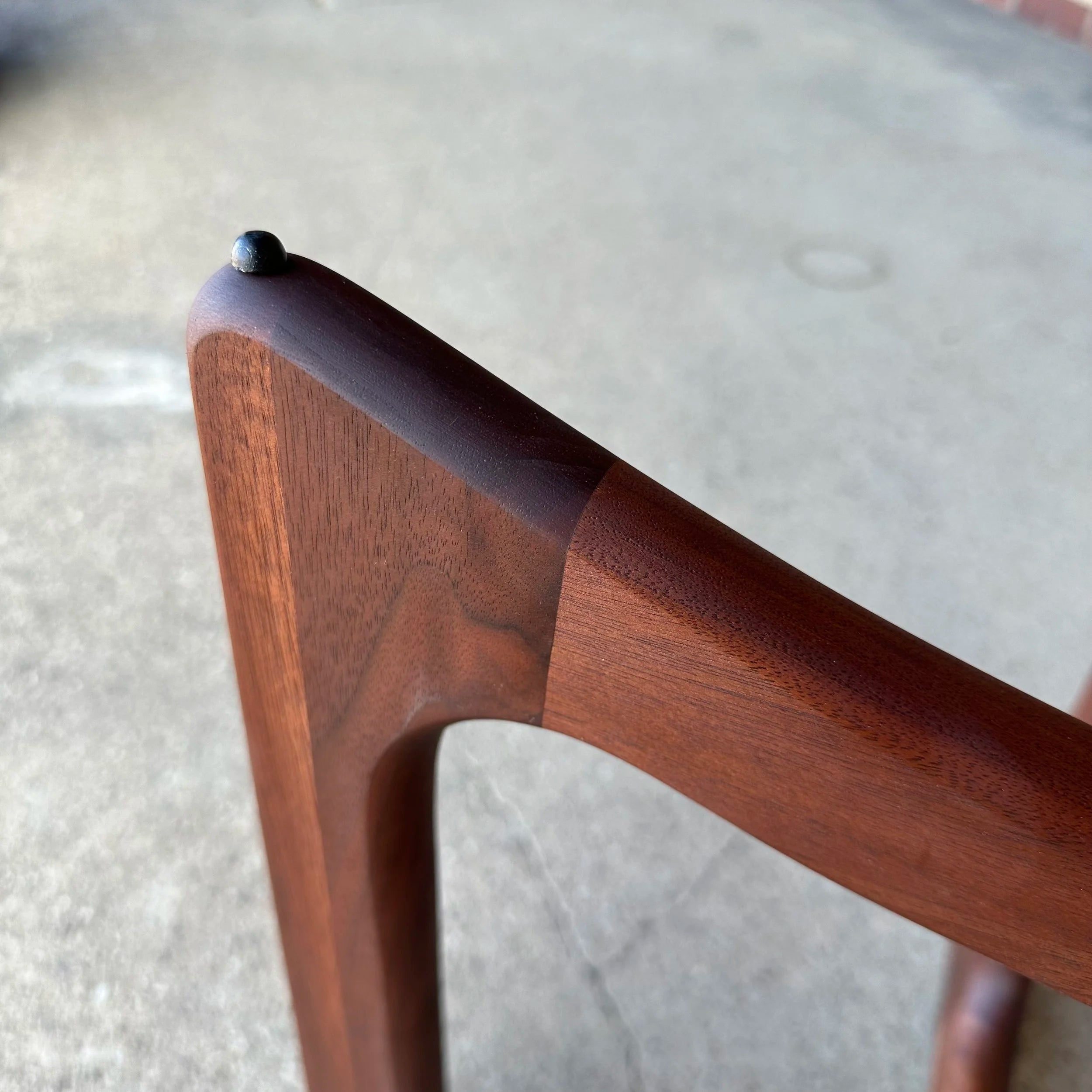 Pair of Adrian Pearsall Walnut and Glass Side Tables