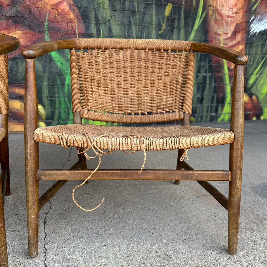Pair of Illum Wikkelsø Danish Modern Accent Chairs