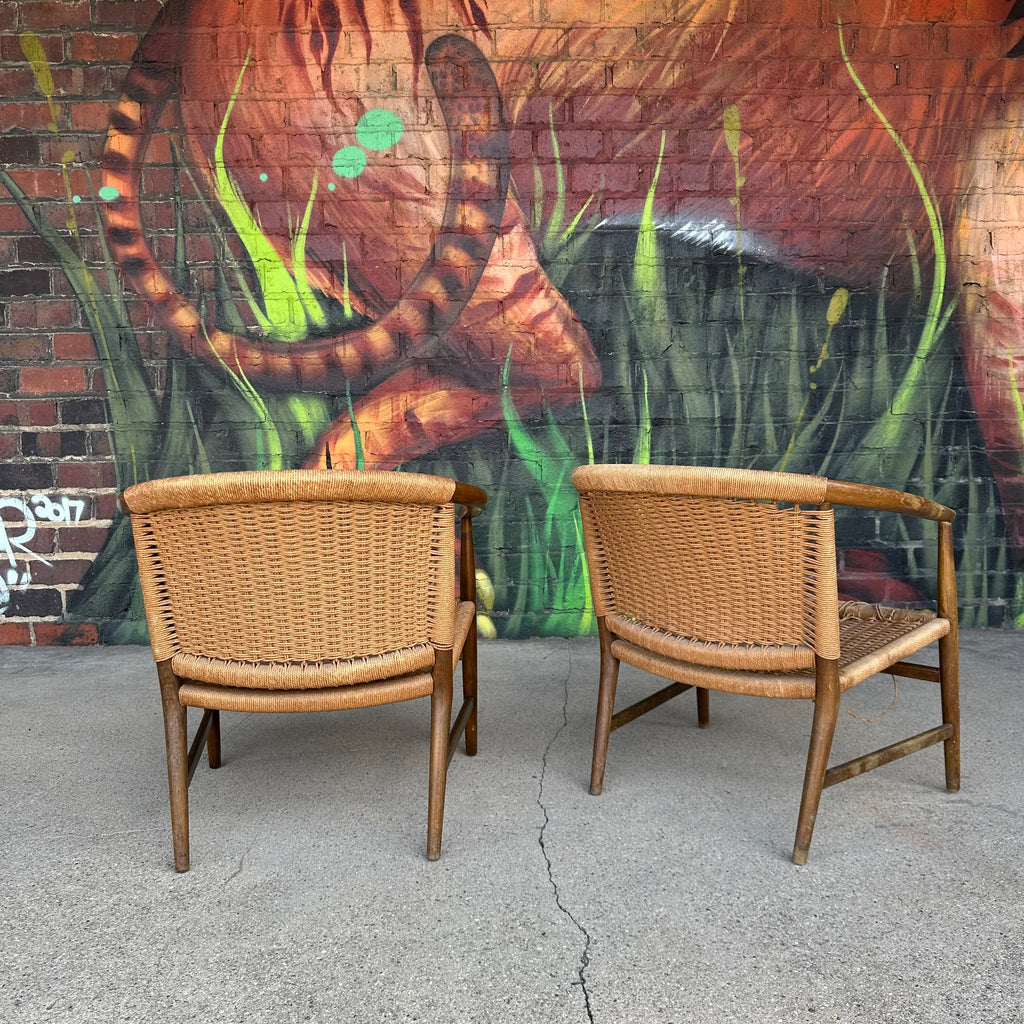 Pair of Illum Wikkelsø Danish Modern Accent Chairs