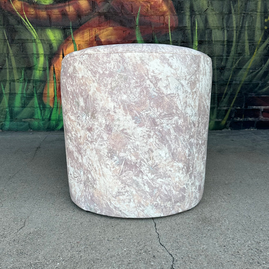1980s Postmodern Brayton International Barrel-Backed Lounge Chair
