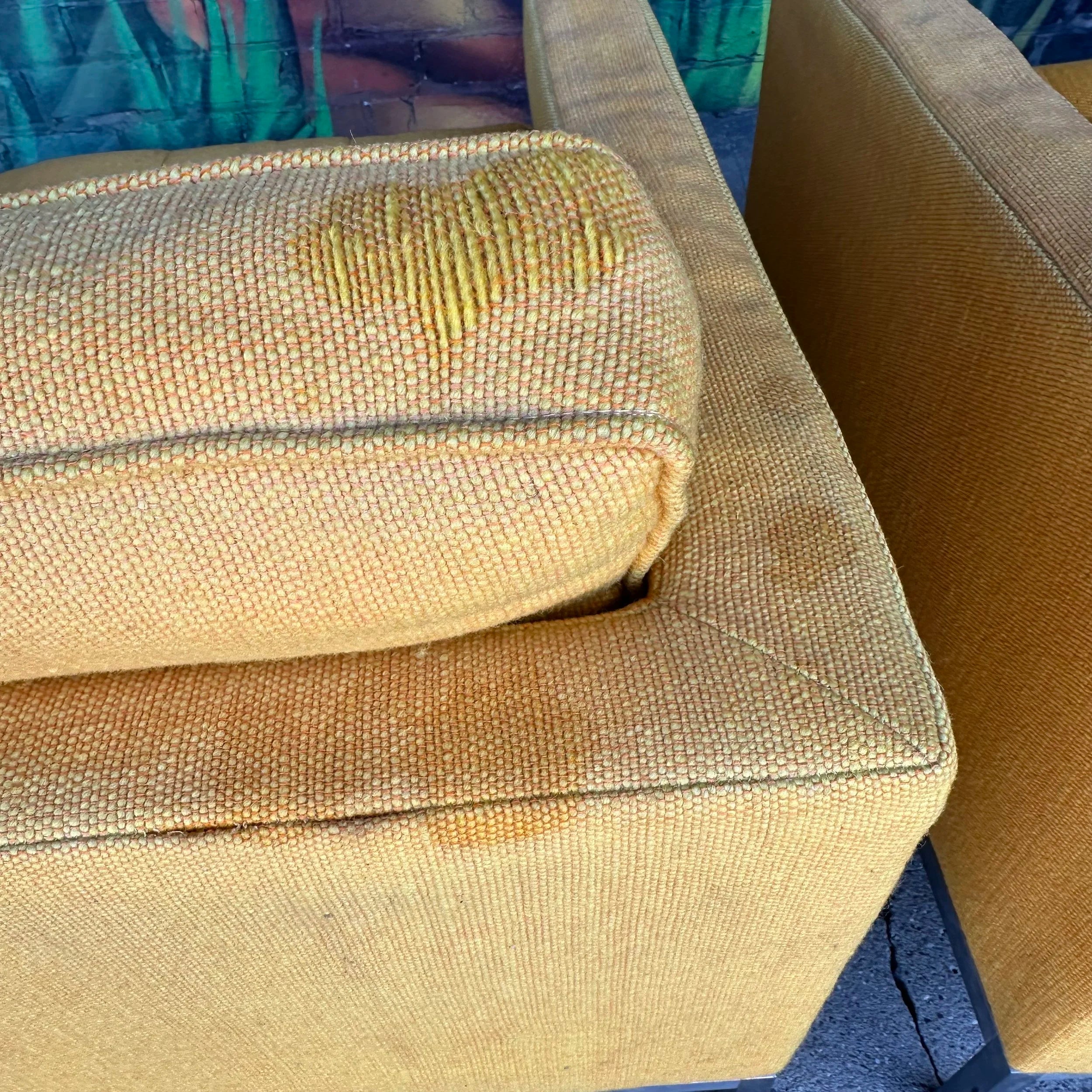 Pair of Florence Knoll “Relaxed” Lounge Club Chairs Mid Century Modern