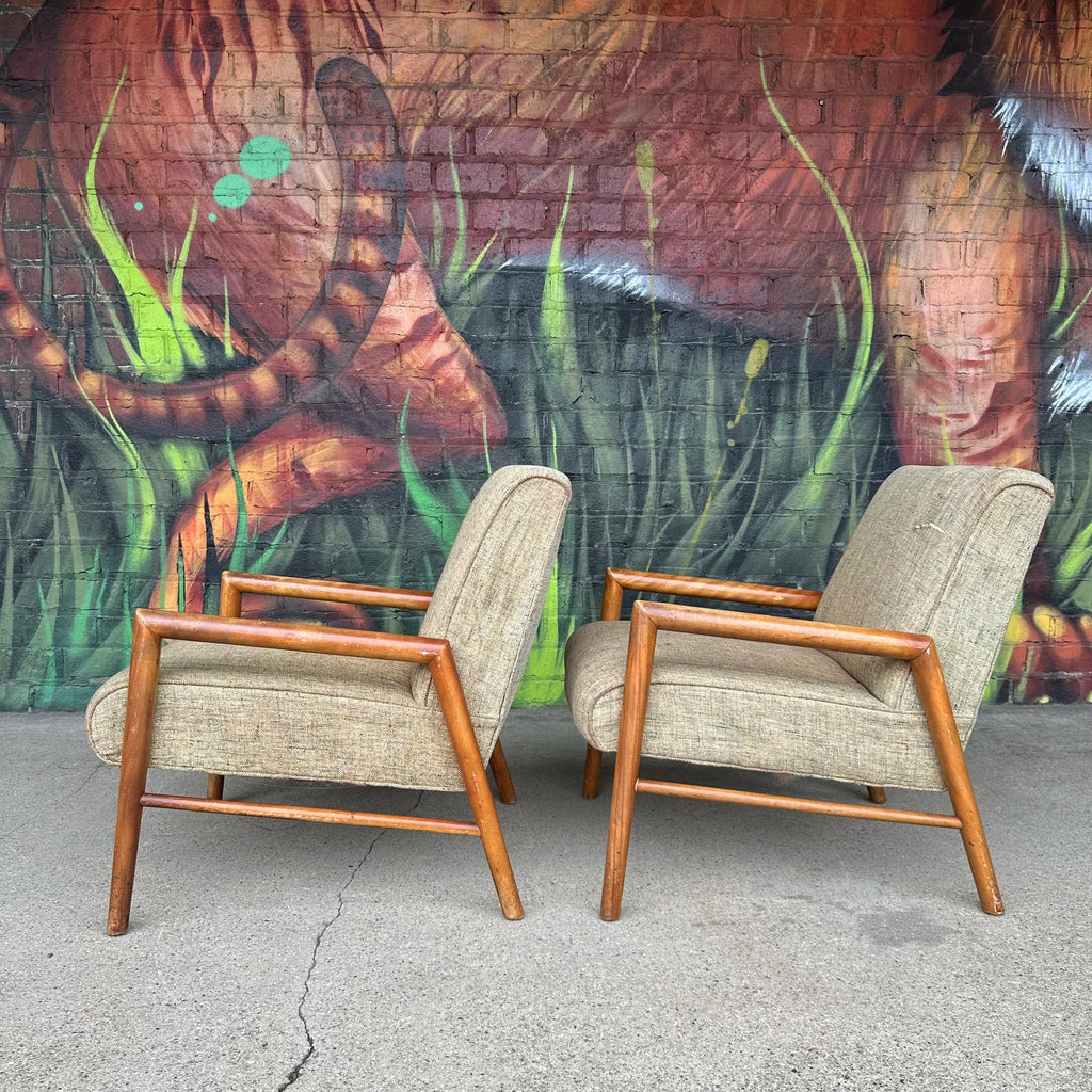 Pair of Vintage Mid-Century Leslie Diamond for Conant Ball Lounge Chairs