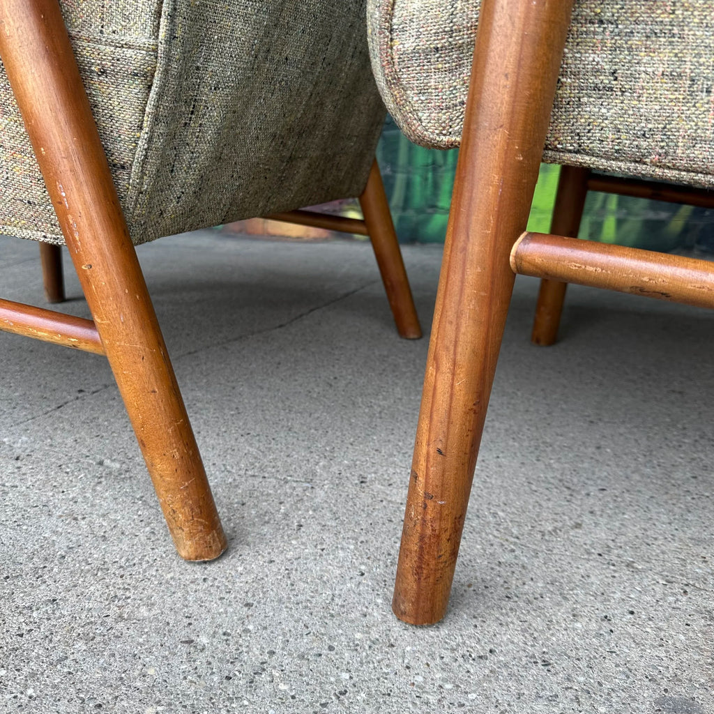Pair of Vintage Mid-Century Leslie Diamond for Conant Ball Lounge Chairs
