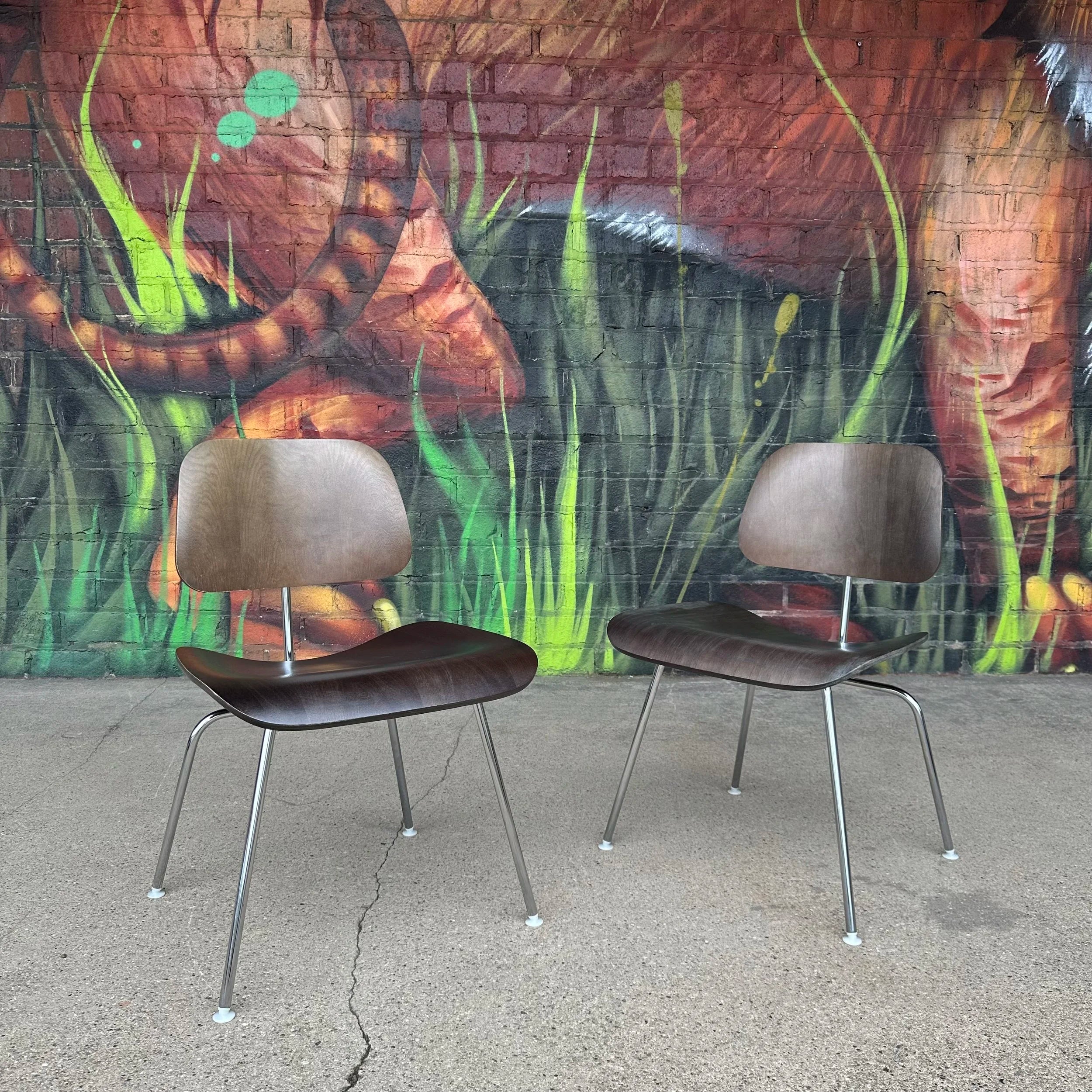 Pair of Eames Herman Miller LCM Lounge Chairs