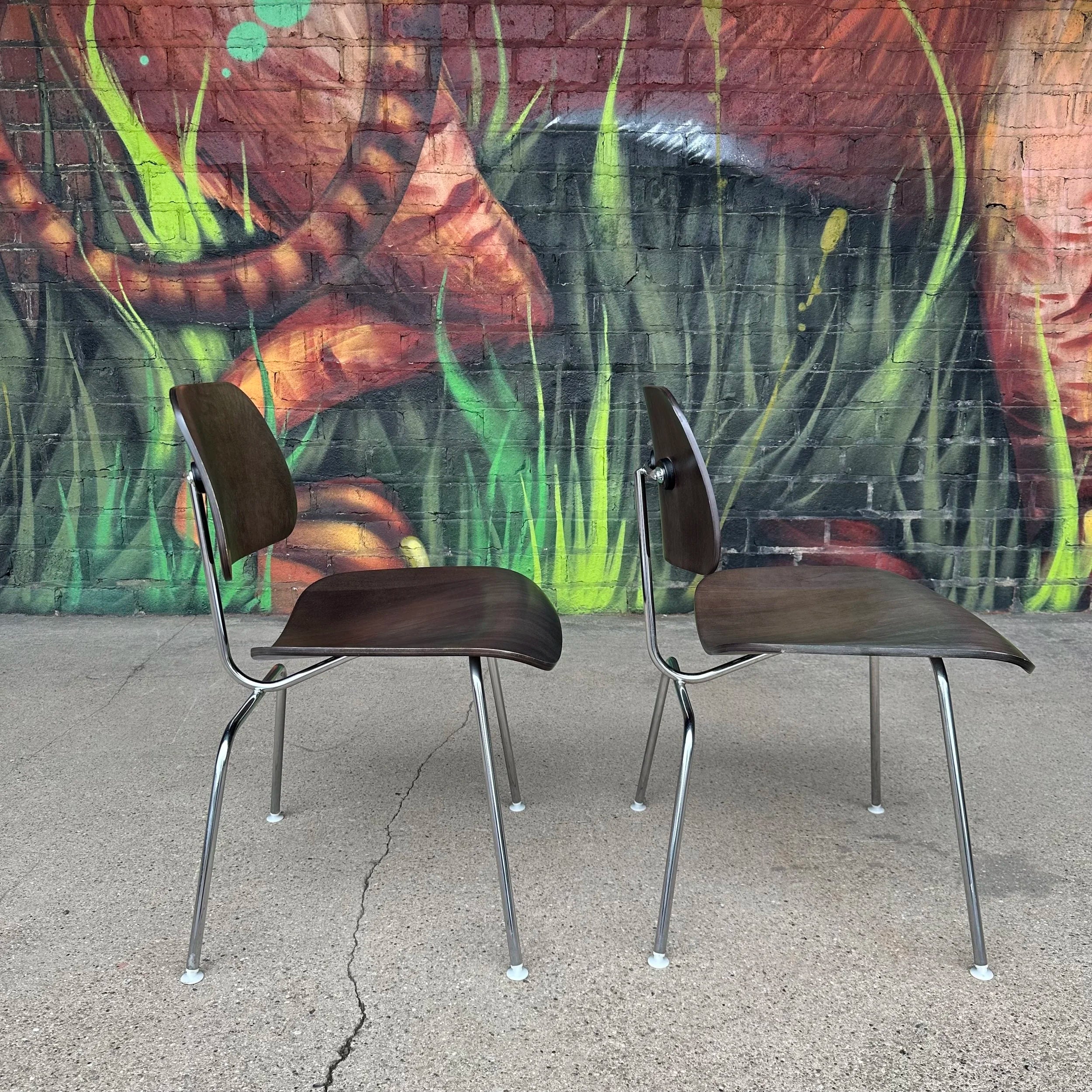 Pair of Eames Herman Miller LCM Lounge Chairs