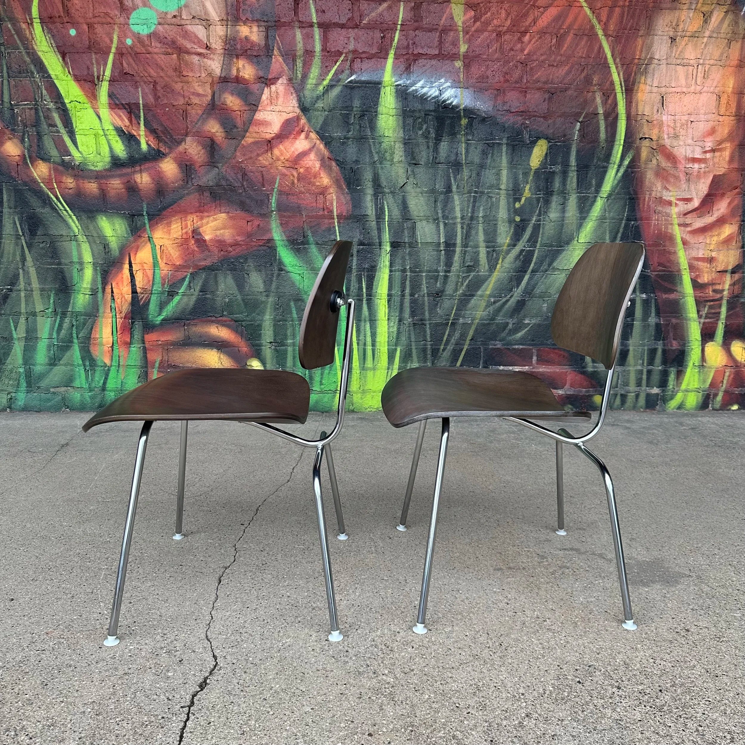 Pair of Eames Herman Miller LCM Lounge Chairs
