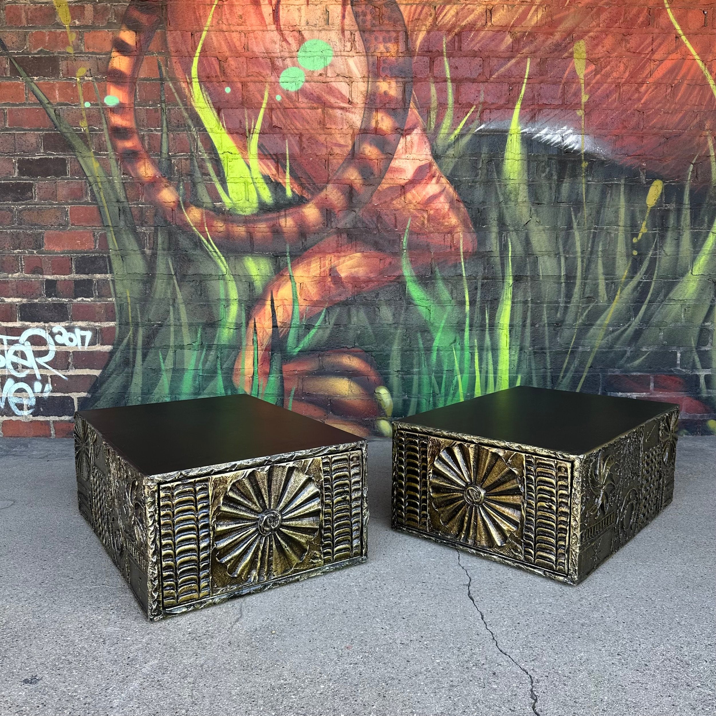 Pair of Adrian Pearsall Goop Coffee Tables