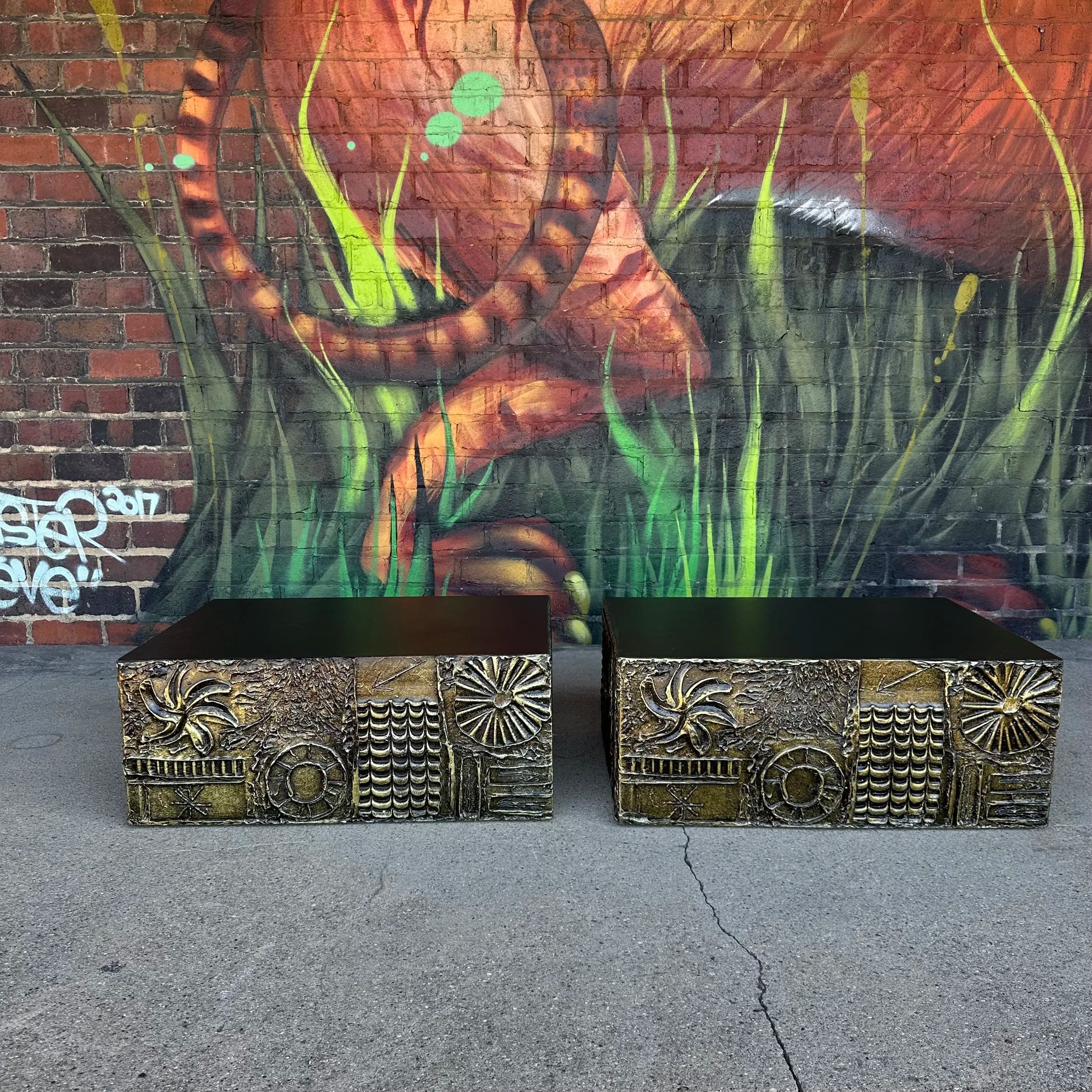 Pair of Adrian Pearsall Goop Coffee Tables