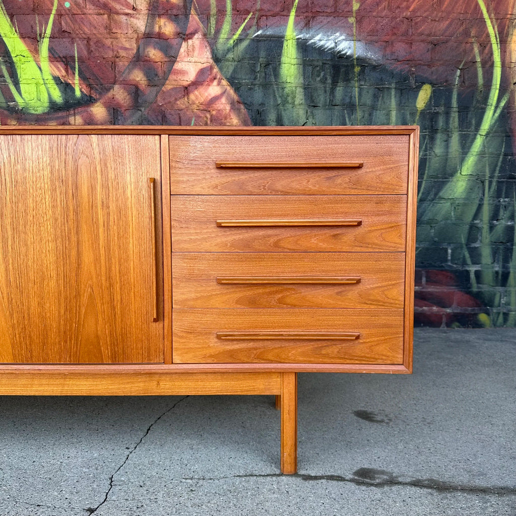 Mid Century Extra Long Teak Credenza