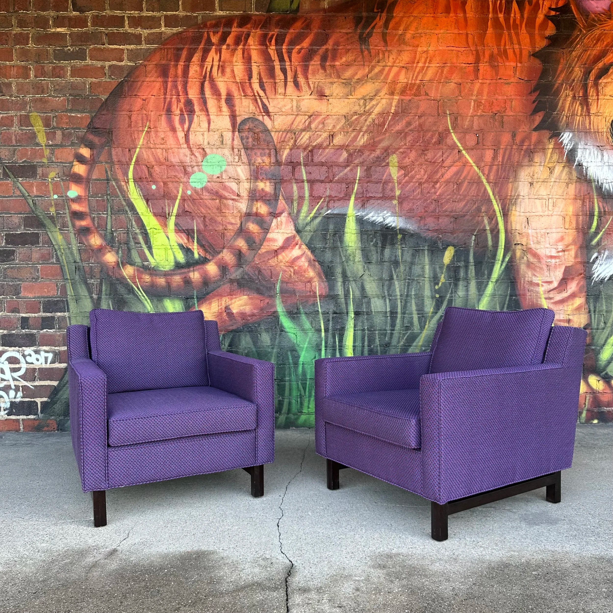 Pair of Edward Wormley for Dunbar Lounge Chairs