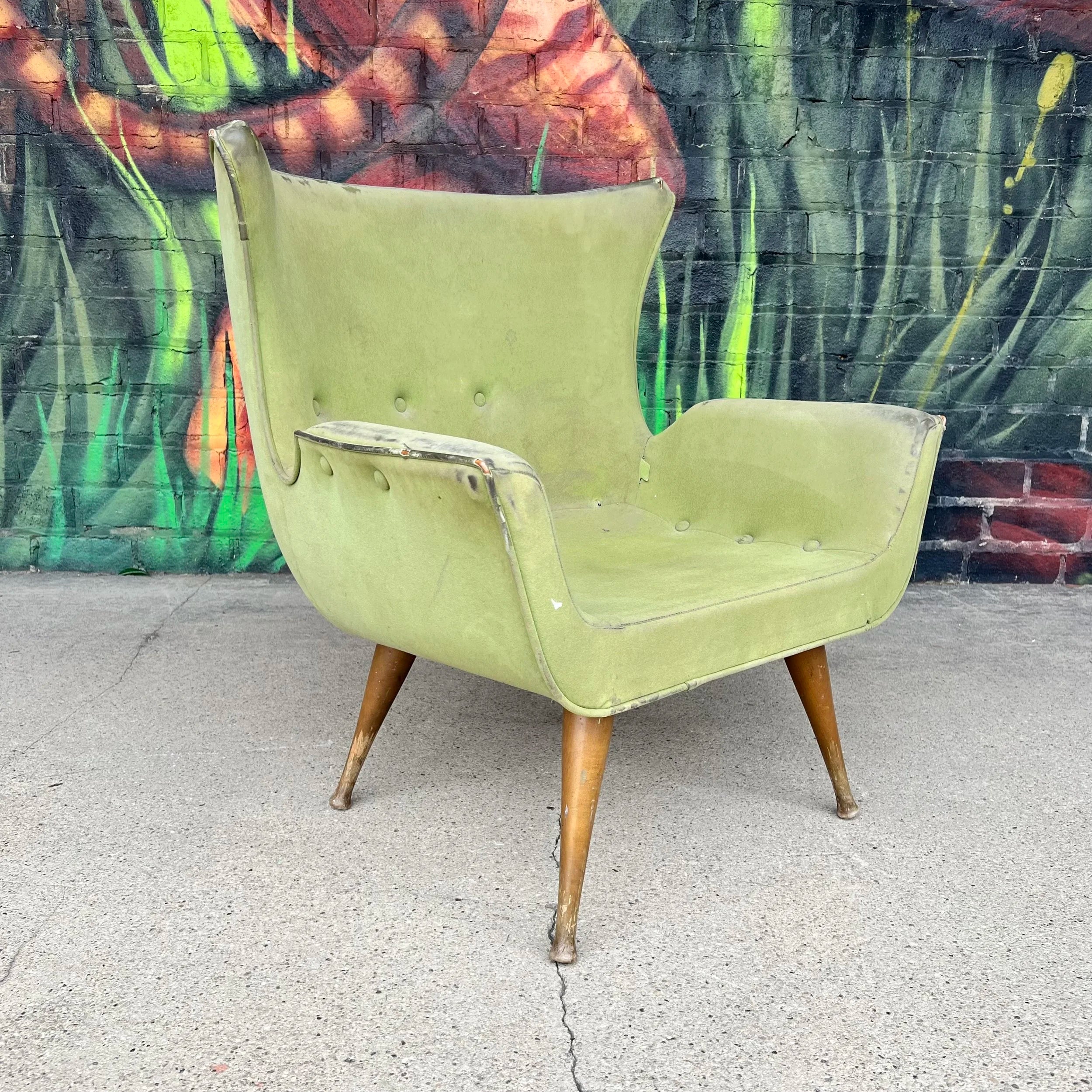 Karpen of California Wing Back Lounge Chair