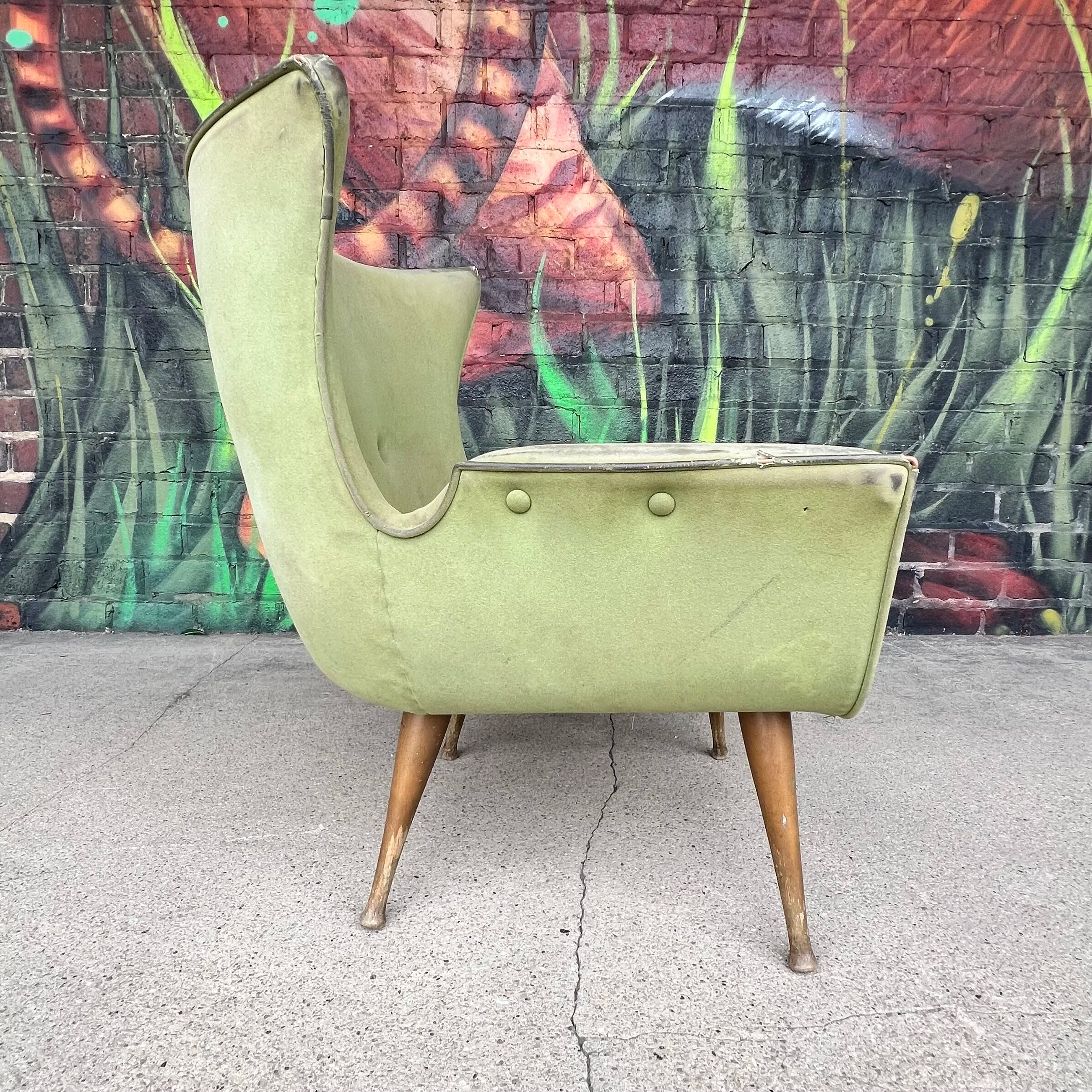 Karpen of California Wing Back Lounge Chair