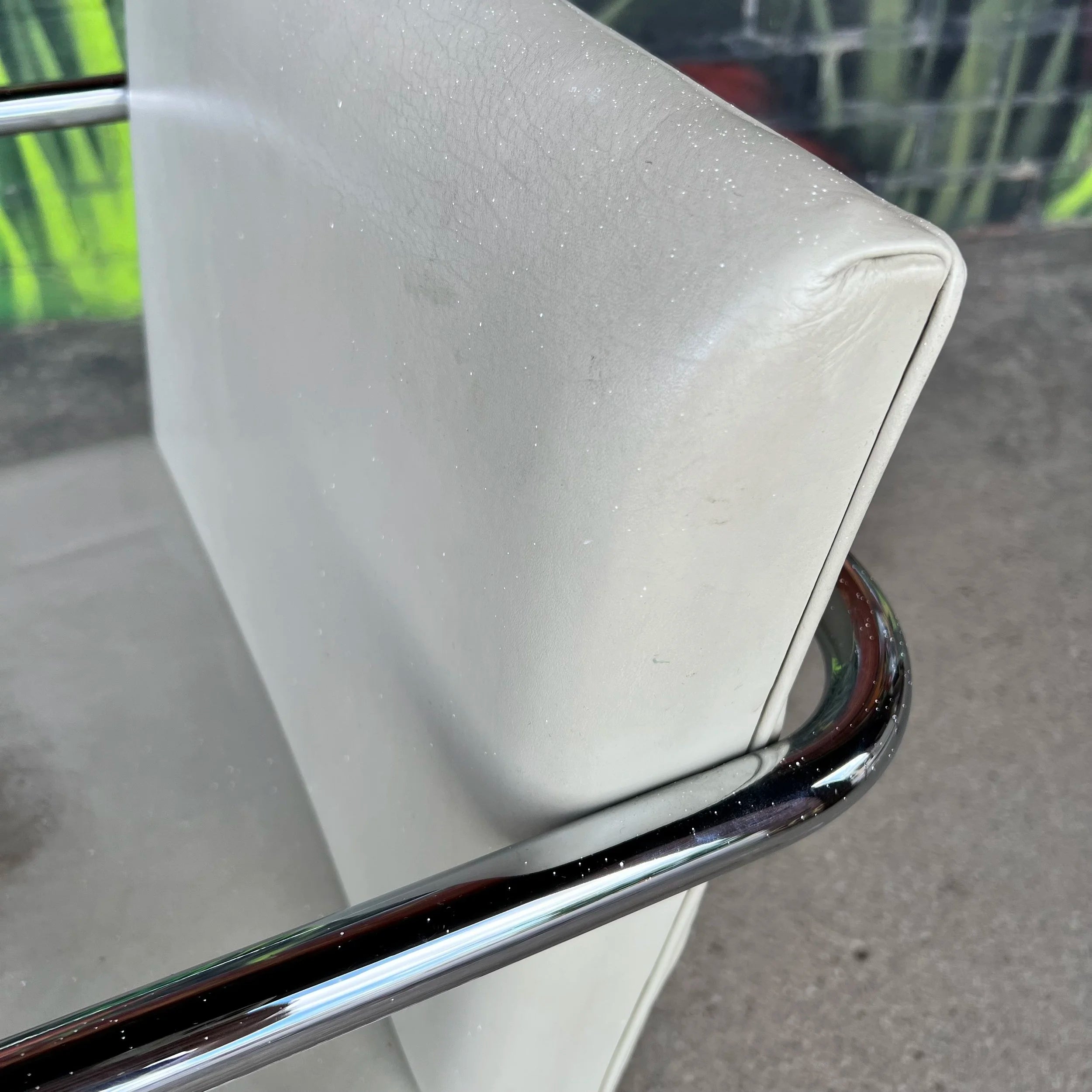 Set of Four Mies Van Der Rohe for Knoll Tubular Chrome Armchairs