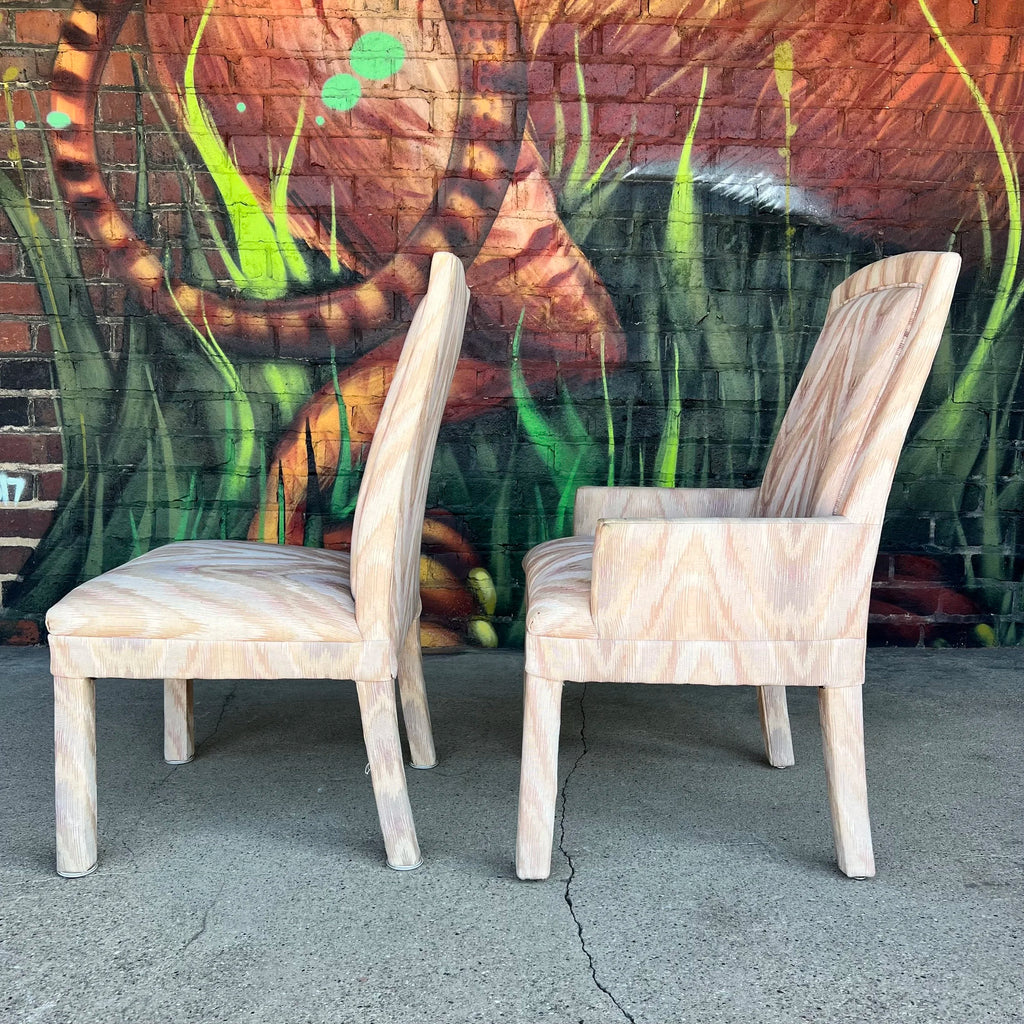 Set of 10 Postmodern Parsons-Style Dining Chairs