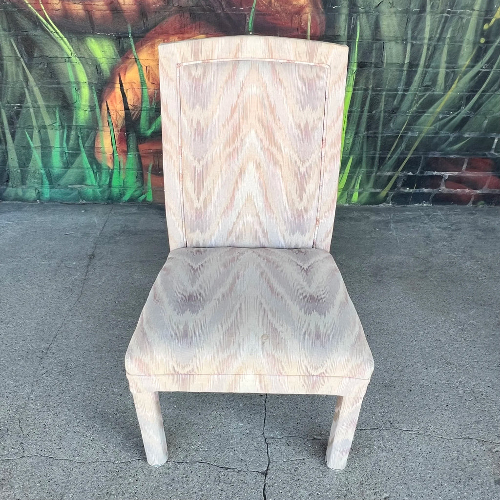Set of 10 Postmodern Parsons-Style Dining Chairs