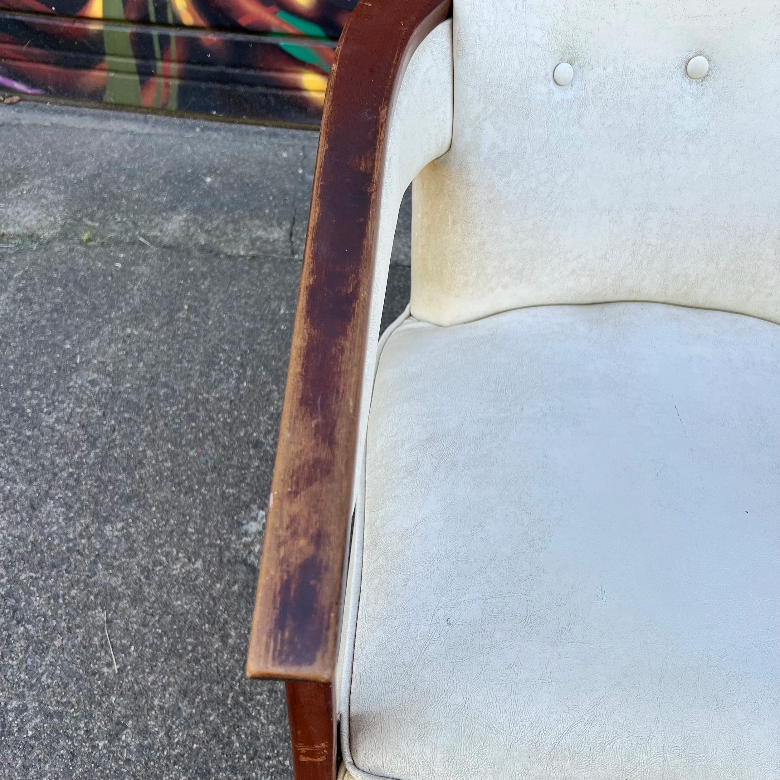 Marden Barrel-Shaped Walnut Occasional Accent Side Chair