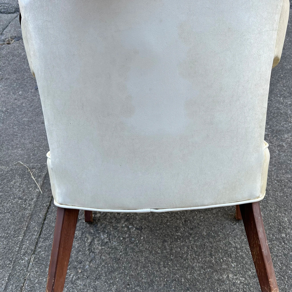 Marden Barrel-Shaped Walnut Occasional Accent Side Chair