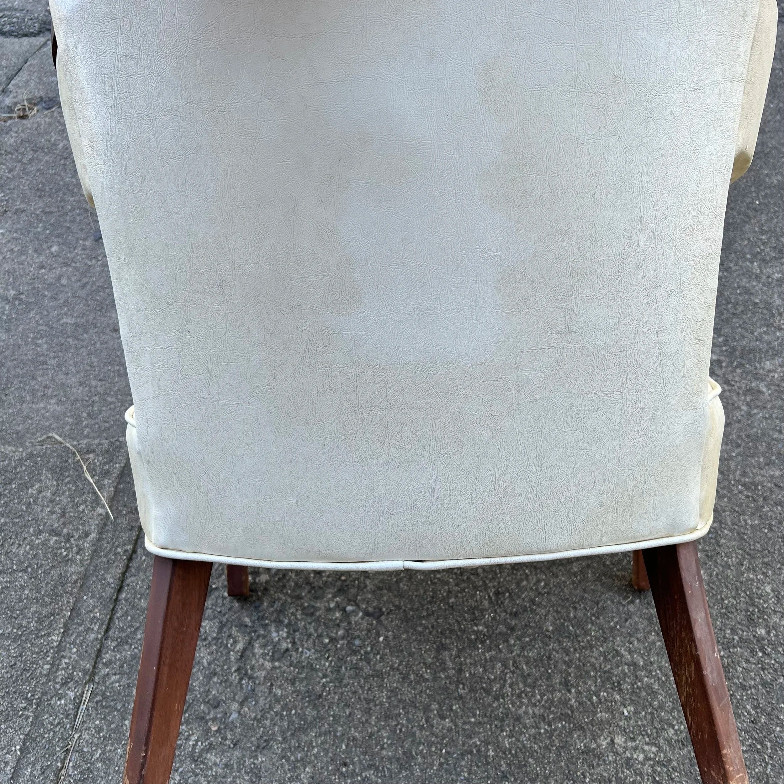 Marden Barrel-Shaped Walnut Occasional Accent Side Chair
