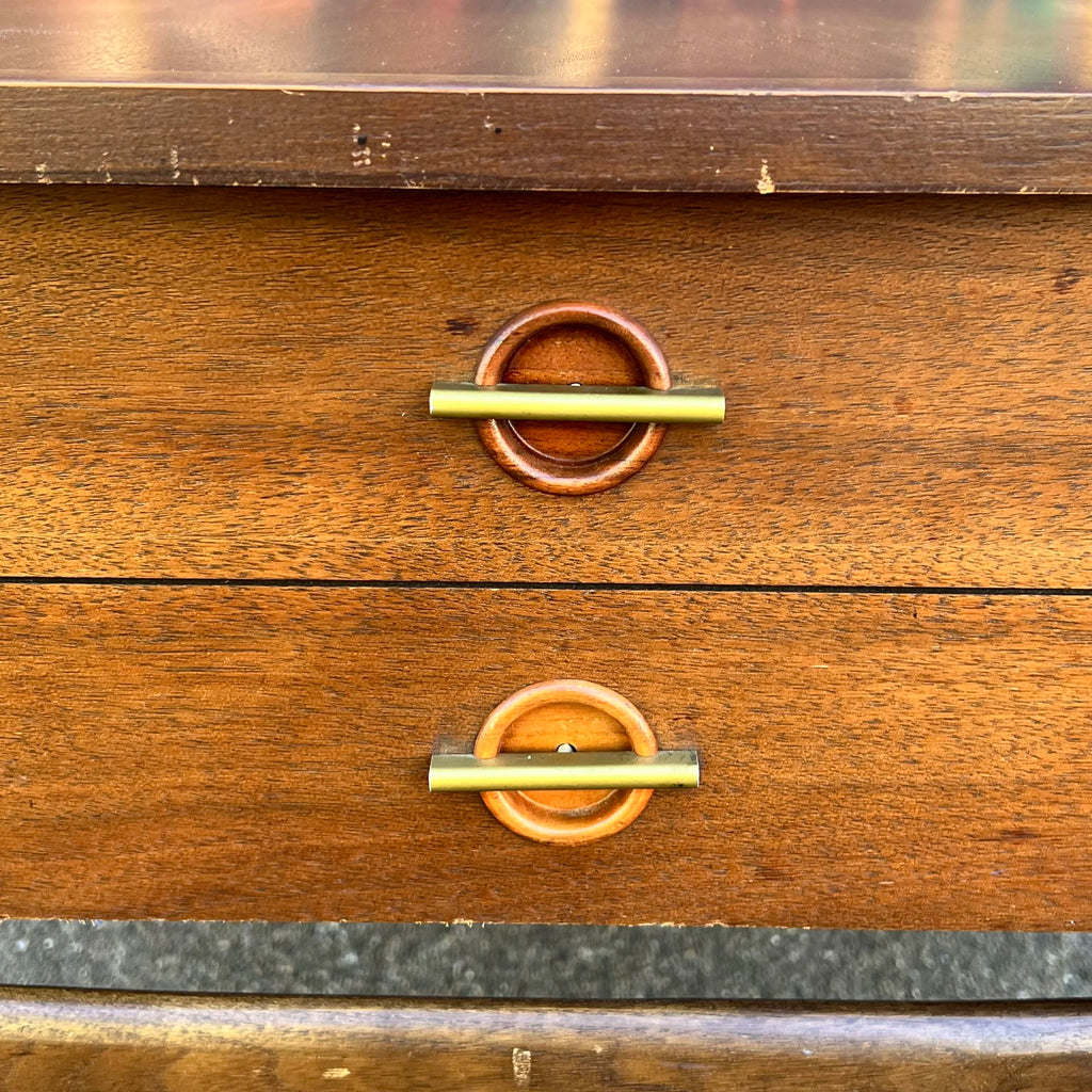 Mid Century Modern Basset Furniture Walnut Side Table