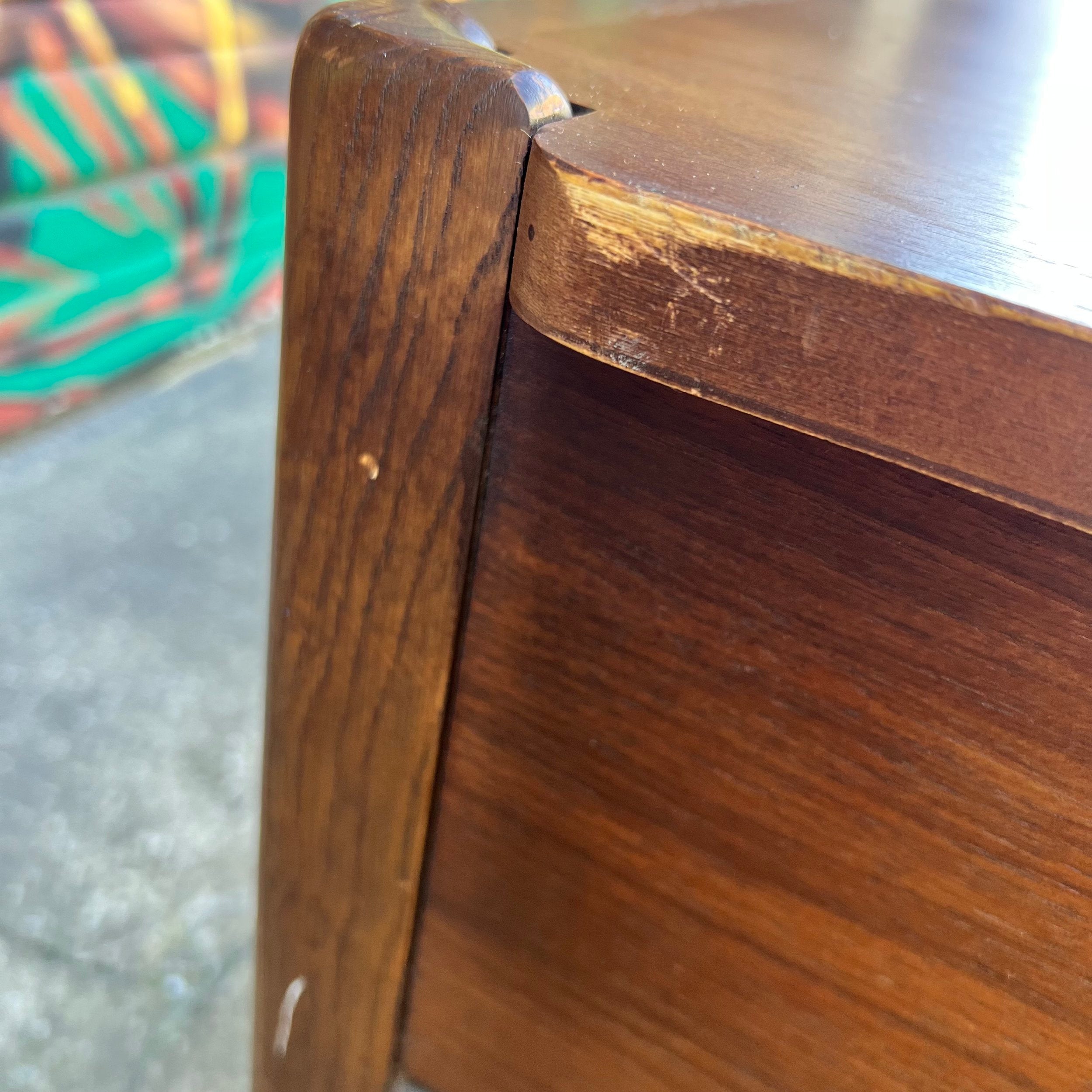 Mid Century Modern Basset Furniture Walnut Side Table