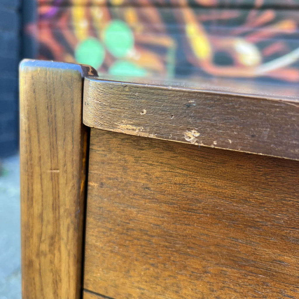 Mid Century Modern Basset Furniture Walnut Side Table
