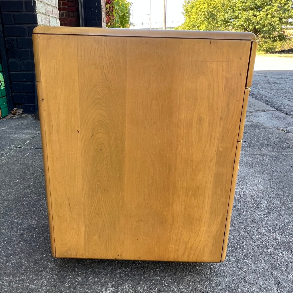 1950s Heywood Wakefield M320 Writing Desk With Bookshelf