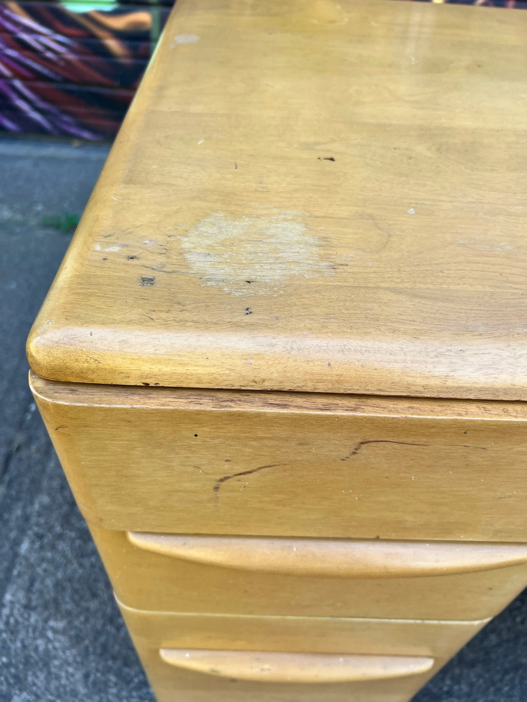 1950s Heywood Wakefield M320 Writing Desk With Bookshelf