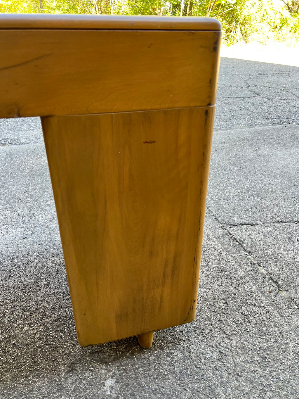 1950s Heywood Wakefield M320 Writing Desk With Bookshelf