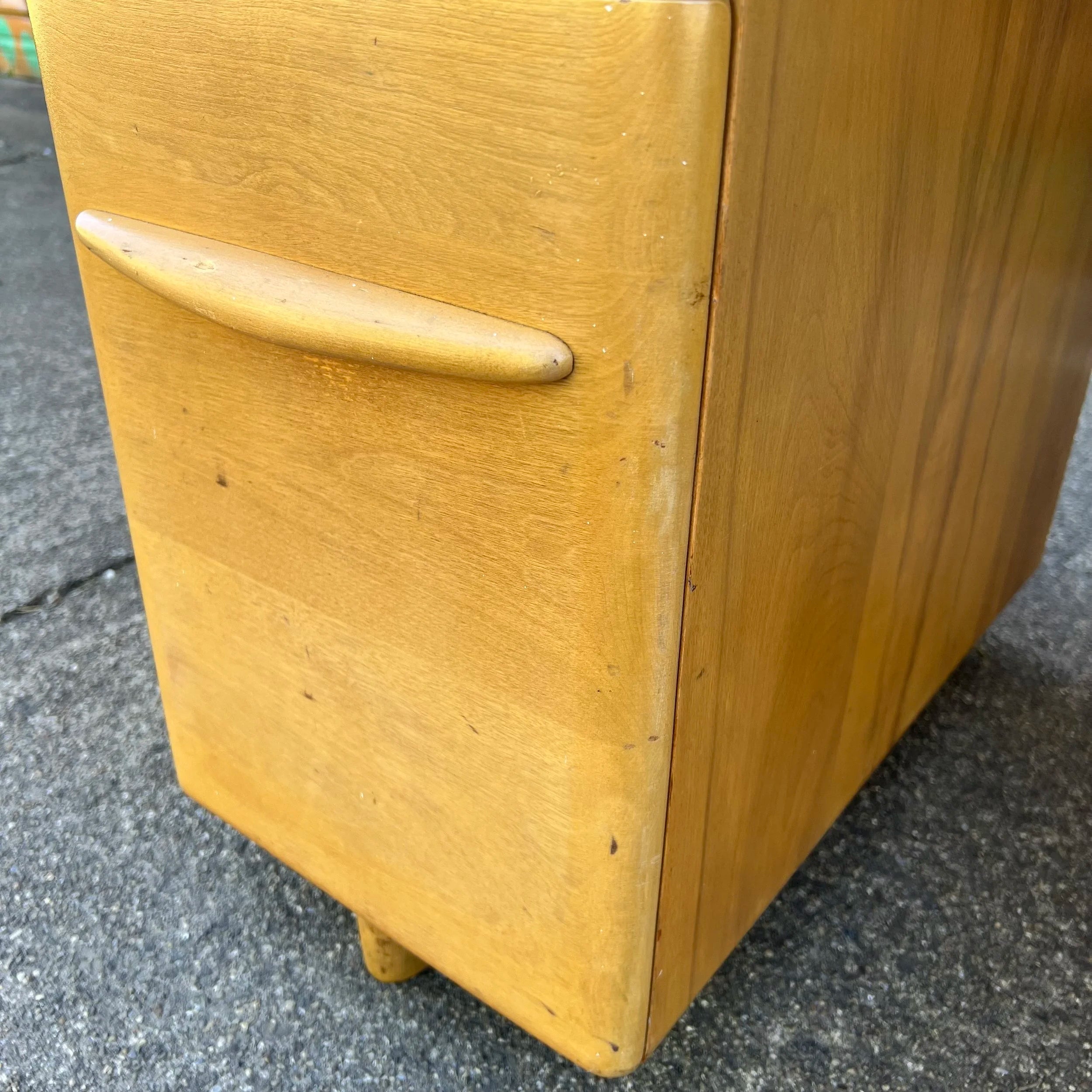1950s Heywood Wakefield M320 Writing Desk With Bookshelf