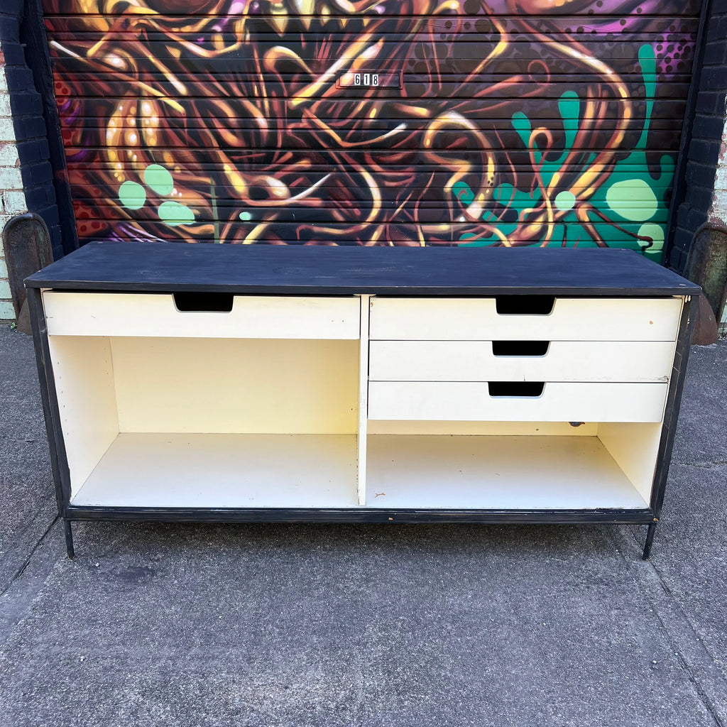 Paul McCobb for Planner Group Credenza With Iron Legs Winchendon Early Piece