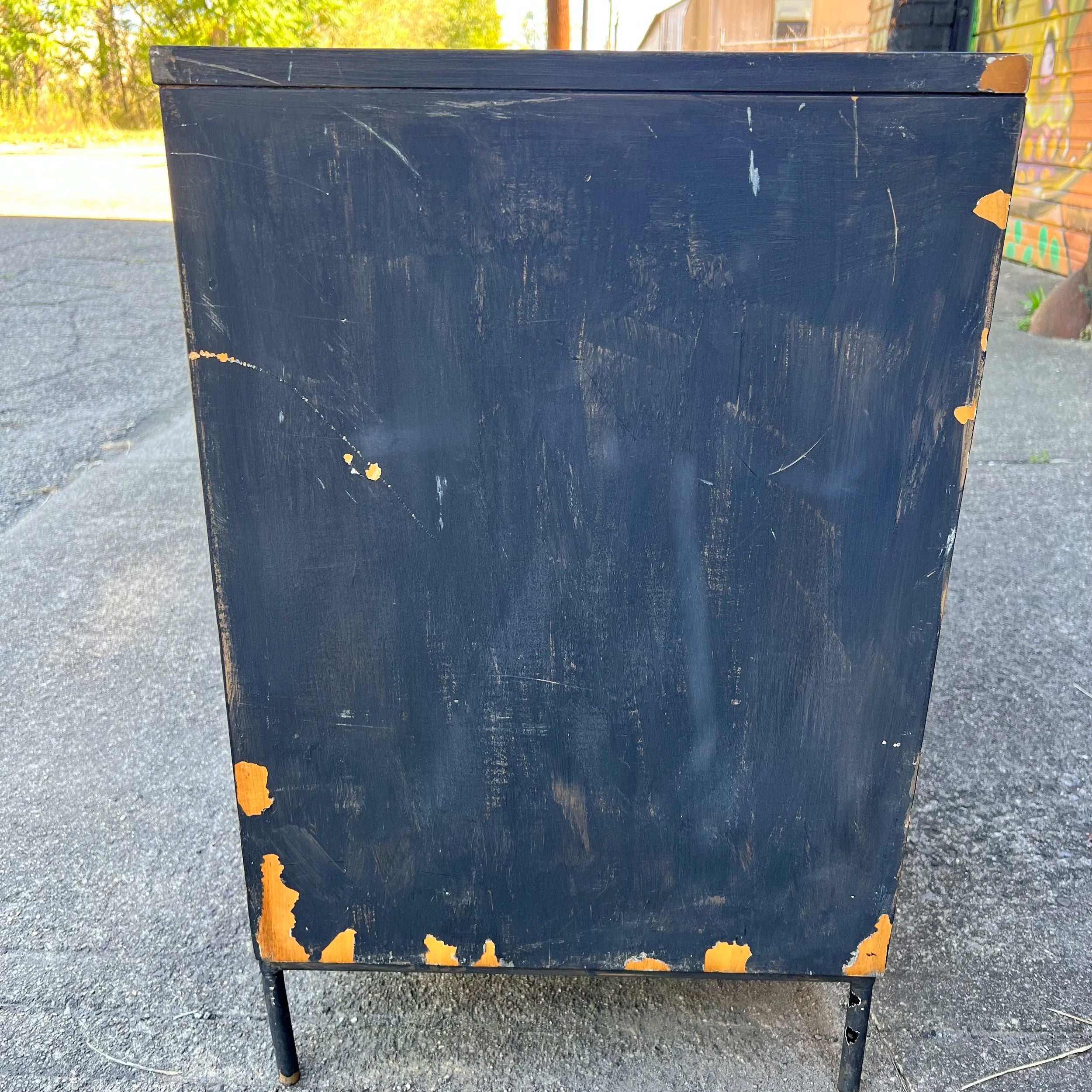 Paul McCobb for Planner Group Credenza With Iron Legs Winchendon Early Piece